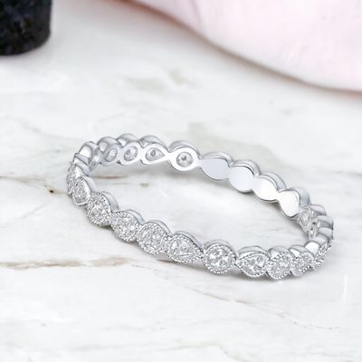 EIDEAN Vane Eternity Diamond Ring