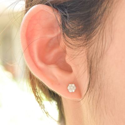 STELLAR Blossom Diamond Stud Earrings