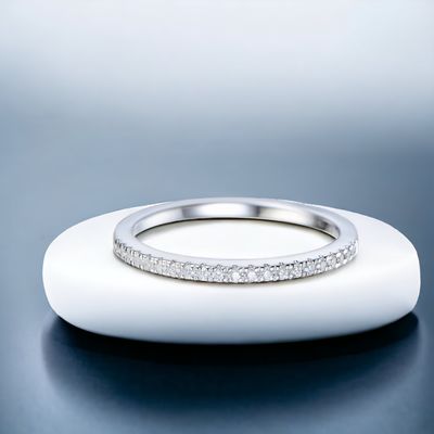 GLISST Sheer Half Eternity Diamond Ring