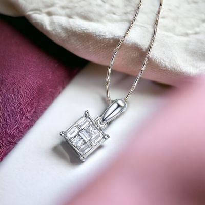 STELLAR Zigsaw Diamond Pendant