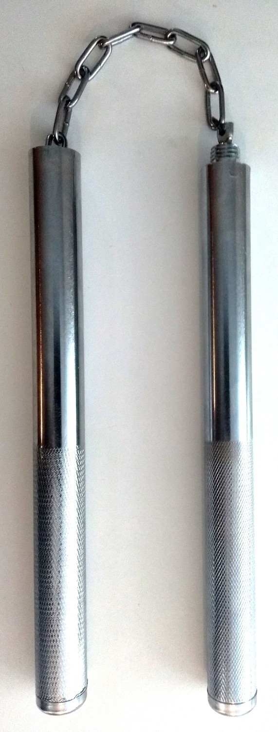 Chakos y bastón de aluminio atornillables, dos en uno.