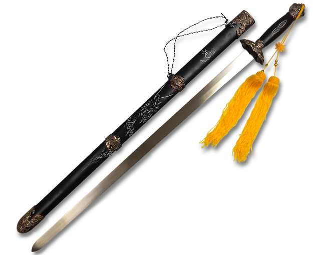 Espada de Tai Chi Jian Esfera de Sabiduría Negra