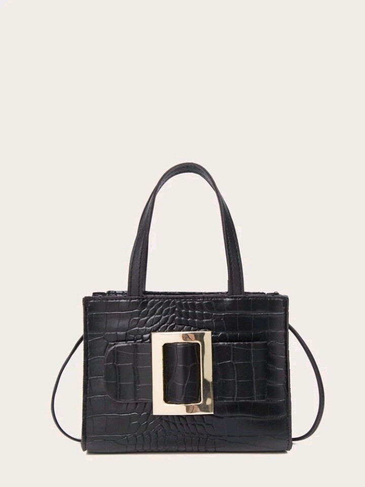 Boston: Mini Croc Embossed Bag