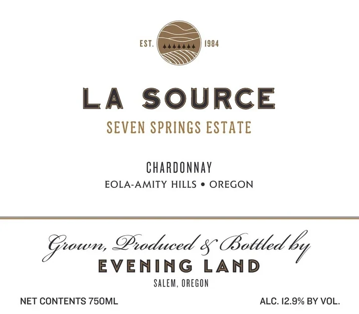 Evening Lands &#39;La Source&#39; Chardonnay 2019