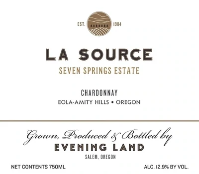 Evening Lands &#39;La Source&#39; Chardonnay 2019