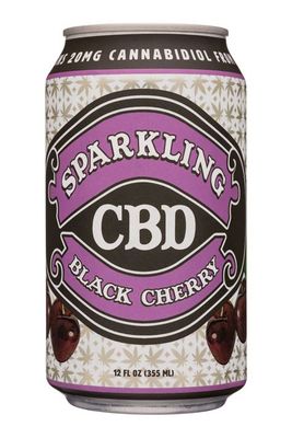 CBD Sparkling Black Cherry 12oz