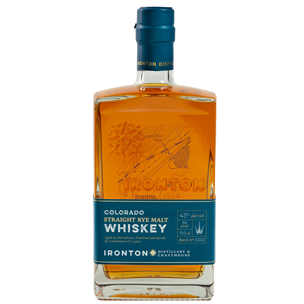 Ironton Straight Rye Malt 750ml