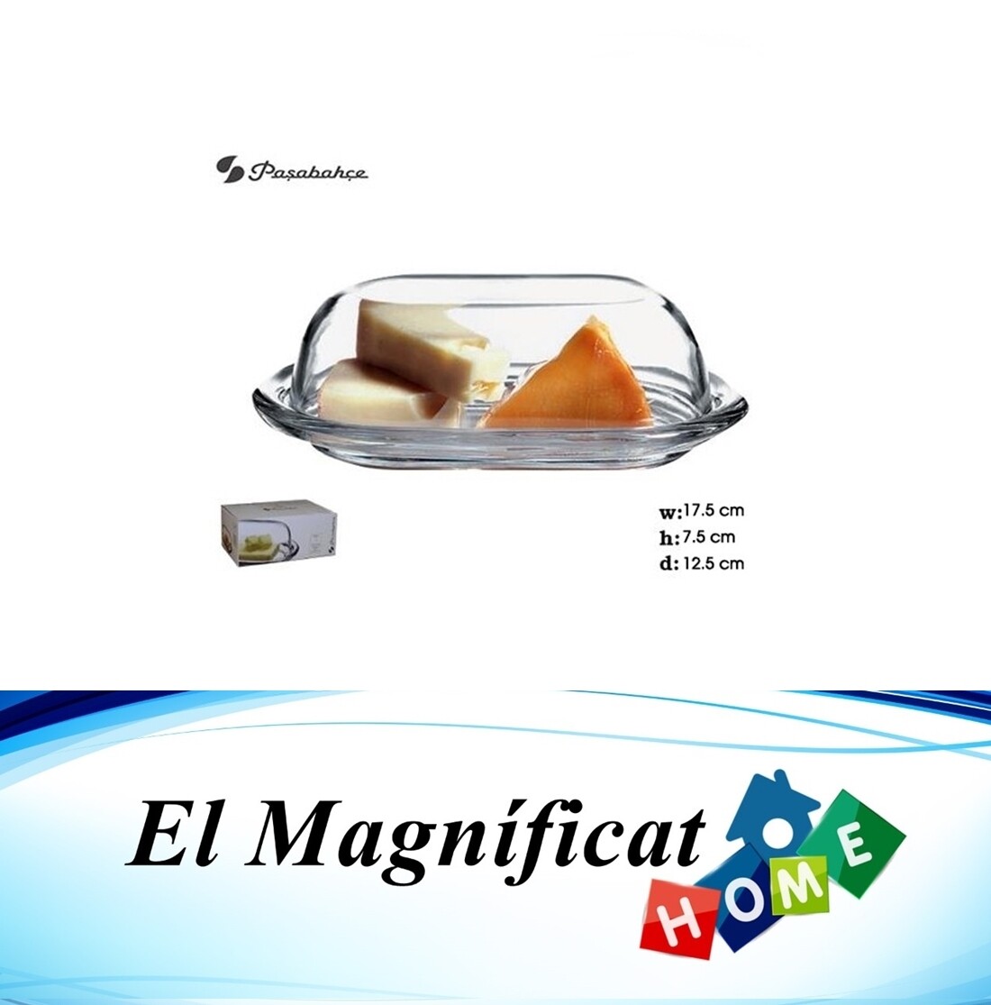 MANTEQUILLERA/QUESERA CON TAPA