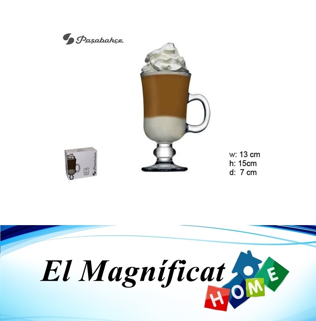 JUEGO DE 2 COPAS CAFE TIPO IRISH 8 OZ