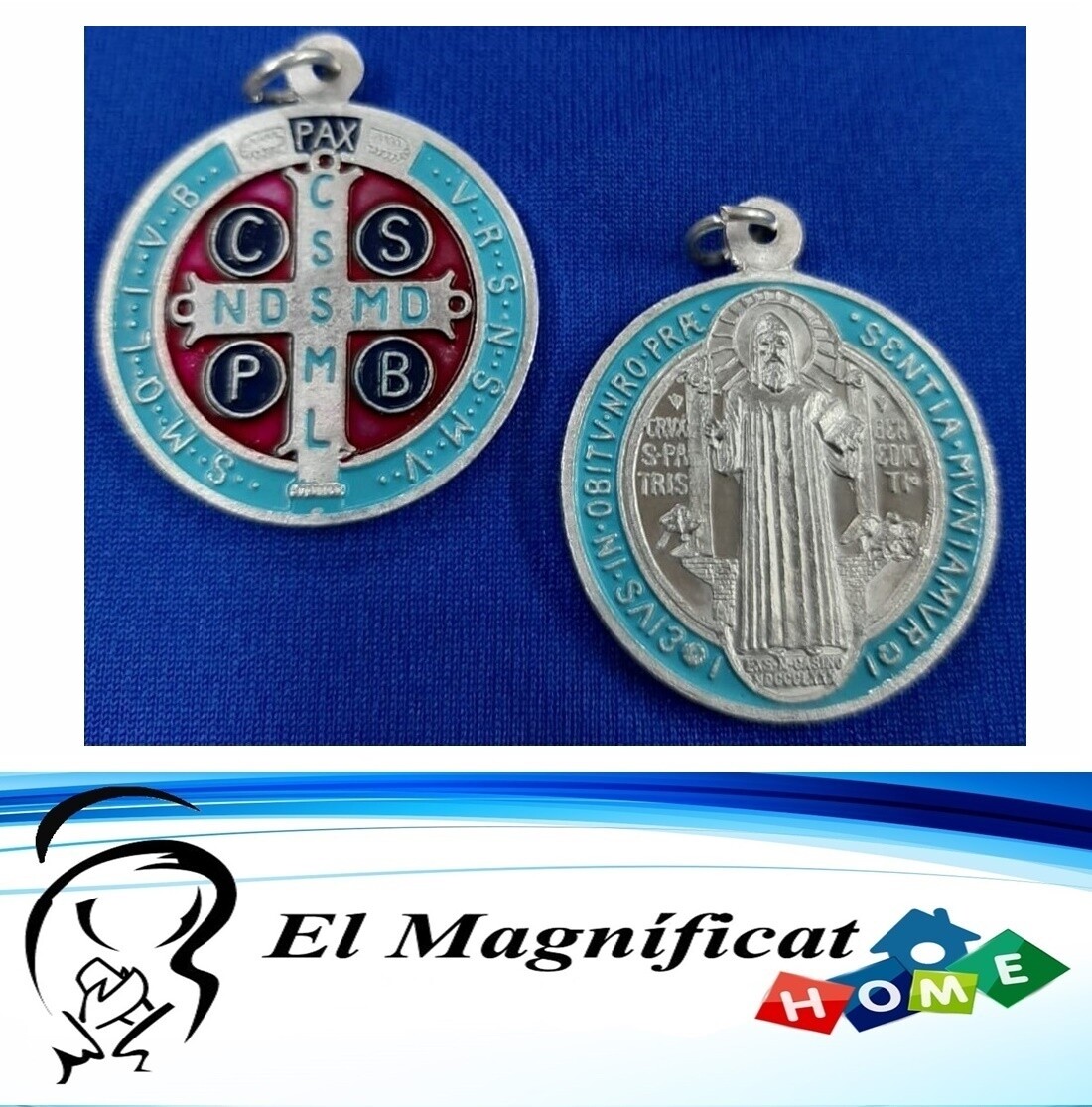 MEDALLA DE SAN BENITO COLOR 3 CMS