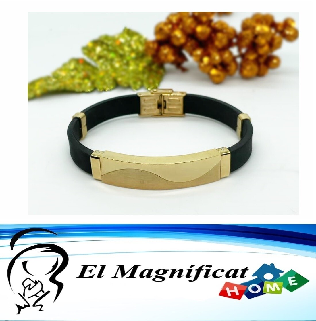 PULSERA DE ACERO DORADA