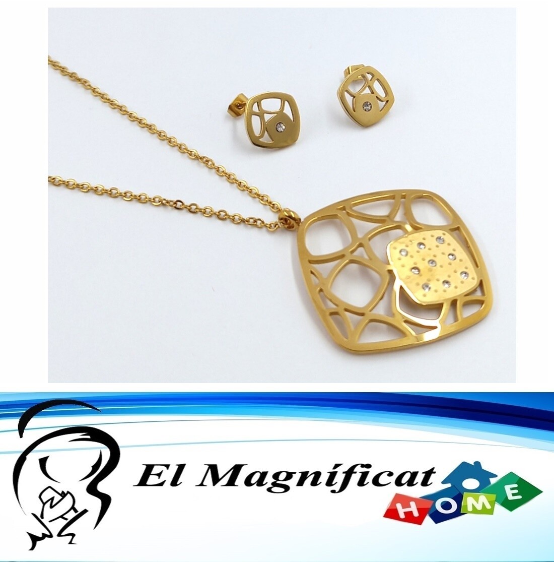 JUEGO DE ACERO DORADO