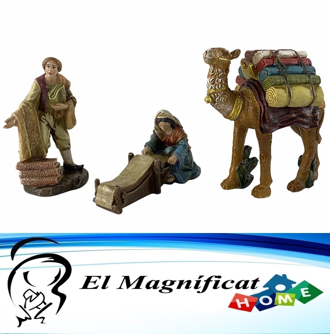 ALDEANOS CON CAMELLO 13 CMS