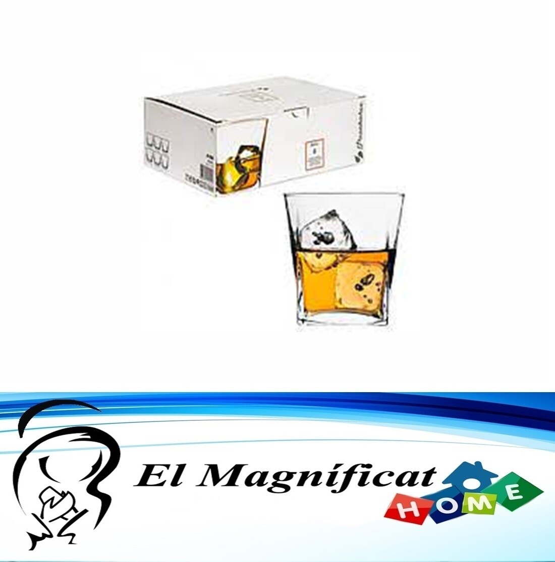 JUEGO DE 6 VASOS WISKEROS 10 OZ