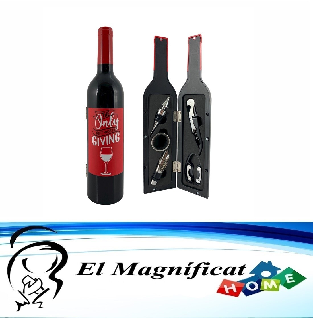 JUEGO SACACORCHO PARA VINO