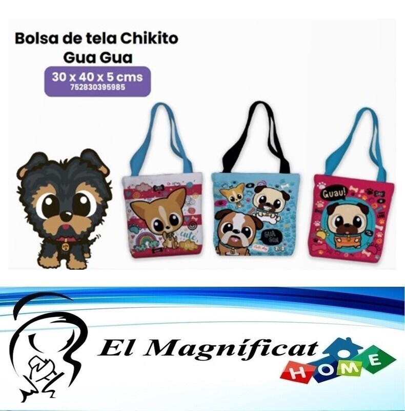 BOLSA DE TELA CHIKITO GUA GUA