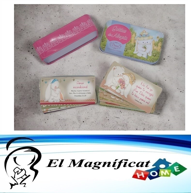 CAJA CON 50 TARJETITAS (GOTITAS DE ALEGRIA)