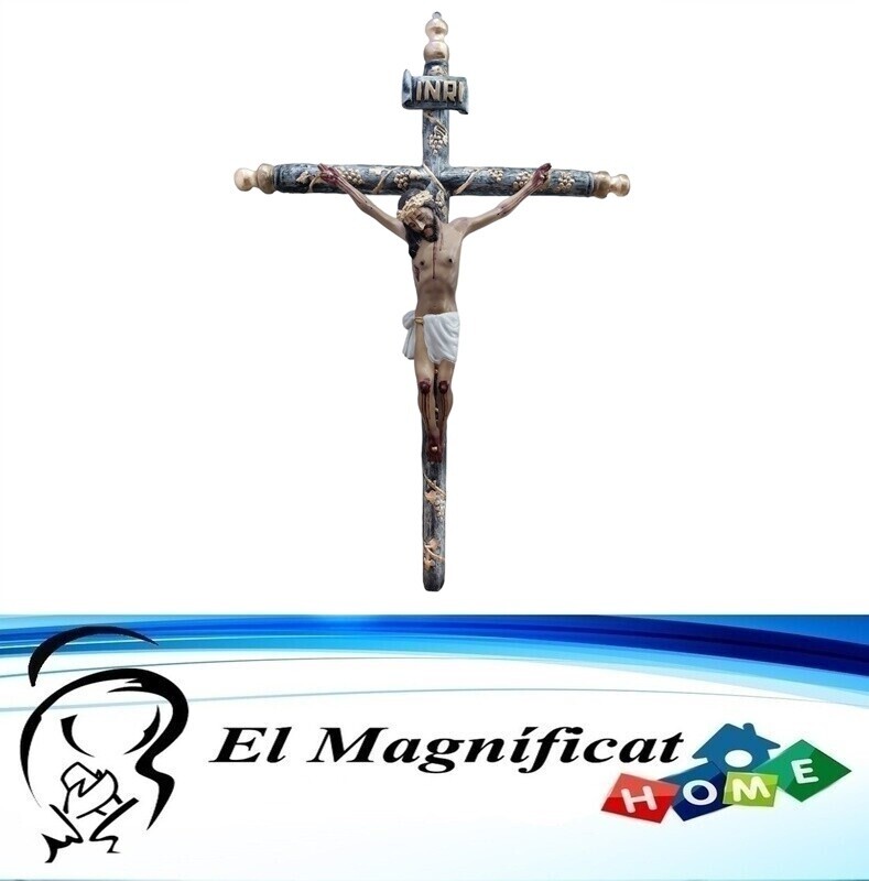 CRISTO DECORADO MEDIANO 95 CMS DE LARGO X 65 CMS DE ANCHO