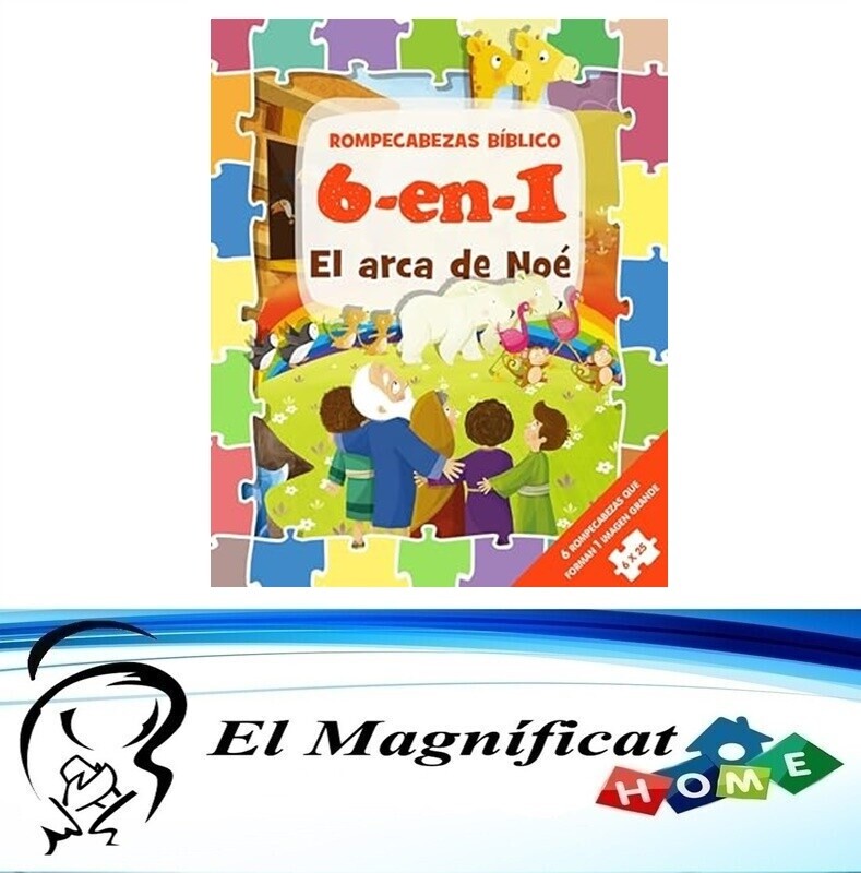 LIBRO DE ROMPECABEZAS (6 ROMPECABEZAS) EL ARCA DE NOE