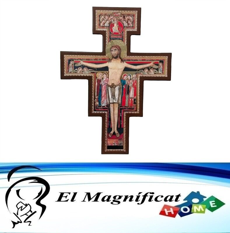 CRUZ EN MADERA COMPRIMIDA SAN DAMIAN 40 CMS