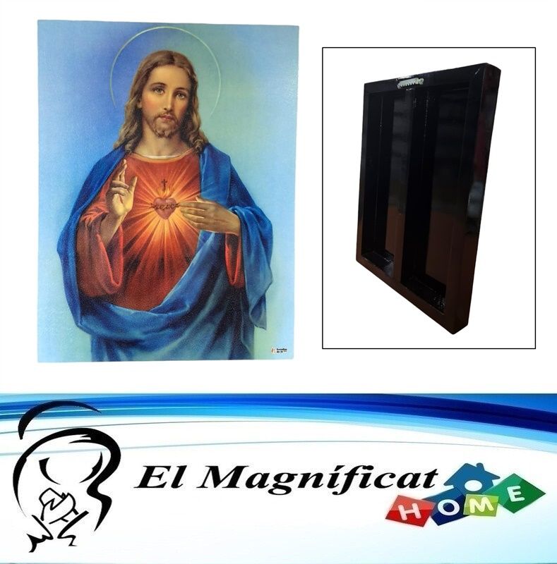 CUADRO SAGRADO CORAZON DE JESUS 55 CMS X 42 CMS