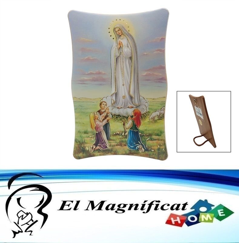 CUADRO VIRGEN DE FATIMA 11 cms x 7 cms