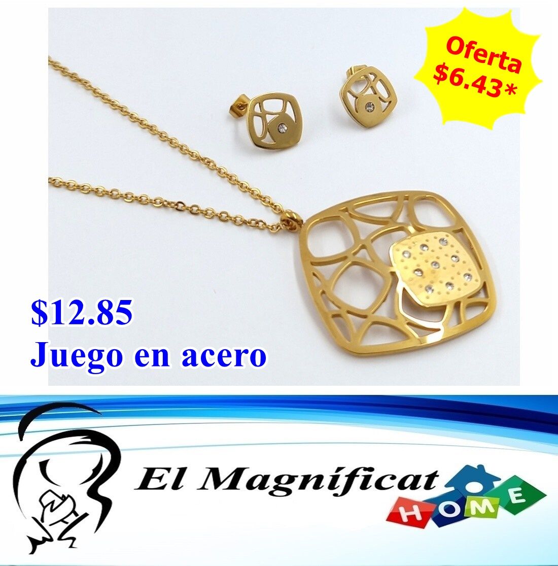 JUEGO DE ACERO DORADO