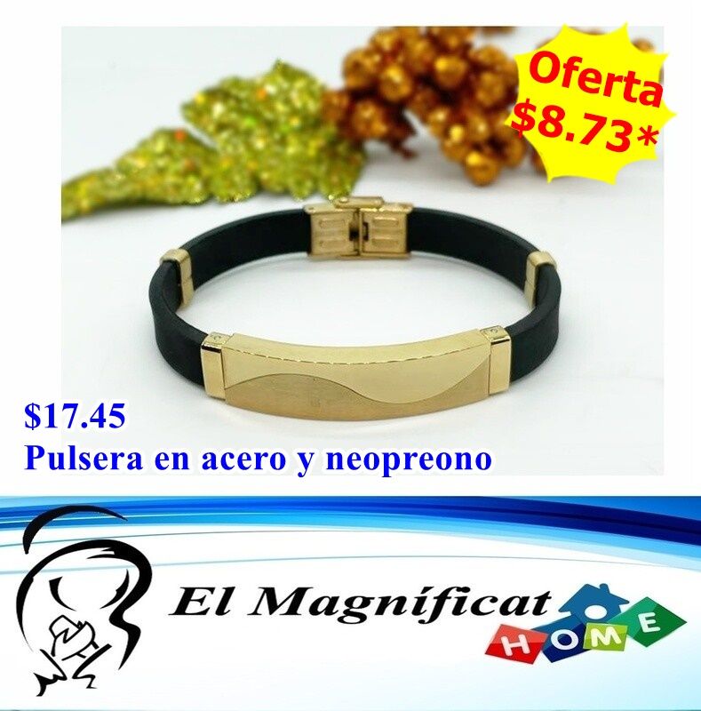 PULSERA DE ACERO DORADA