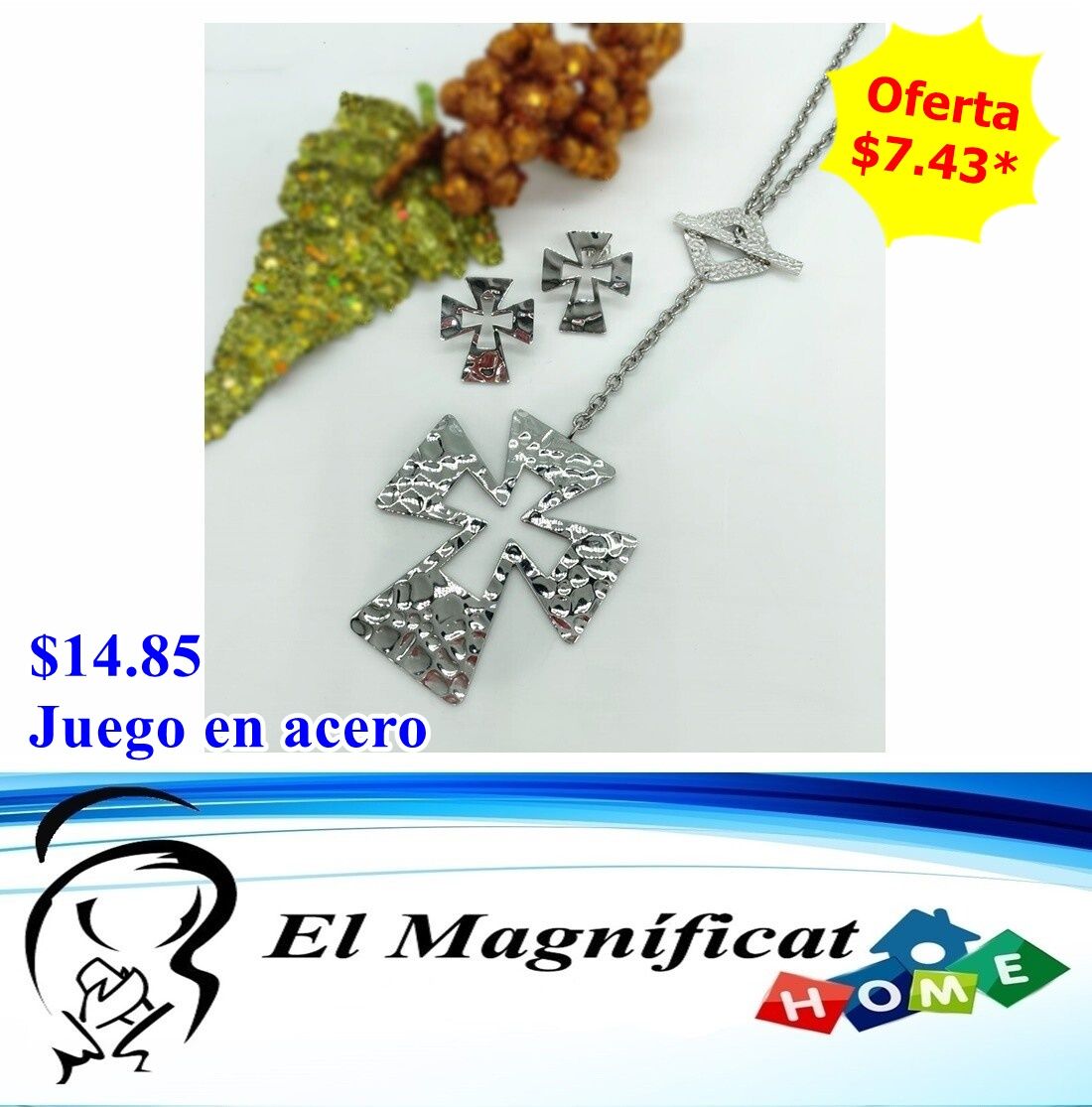 JUEGO DE ACERO DE CRUZ GIGANTE