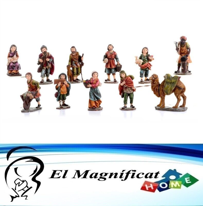 JUEGO DE ALDEANOS 11 PIEZAS 11.5 CMS