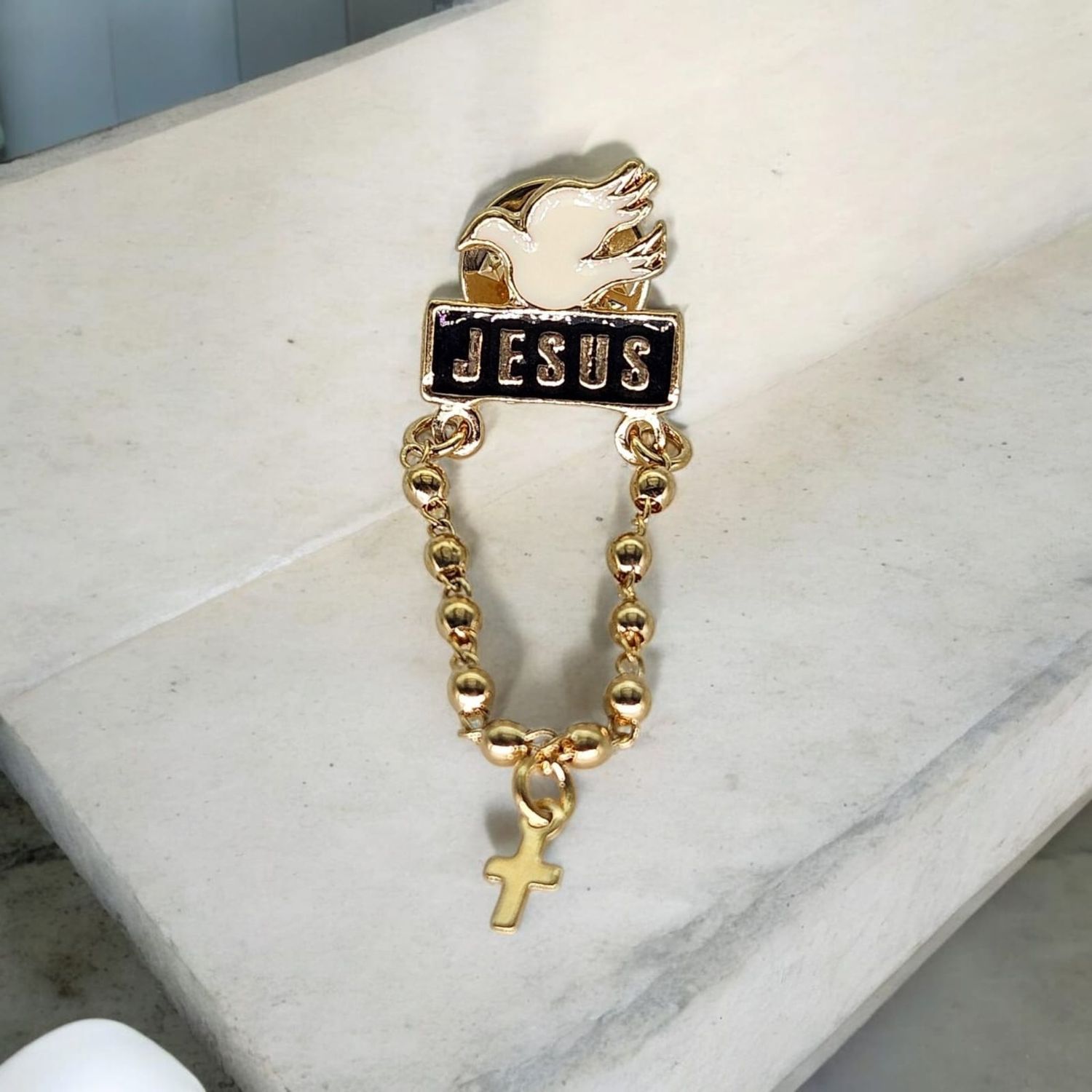 PIN DECENARIO ESPIRITU SANTO JESUS (5 CMS)