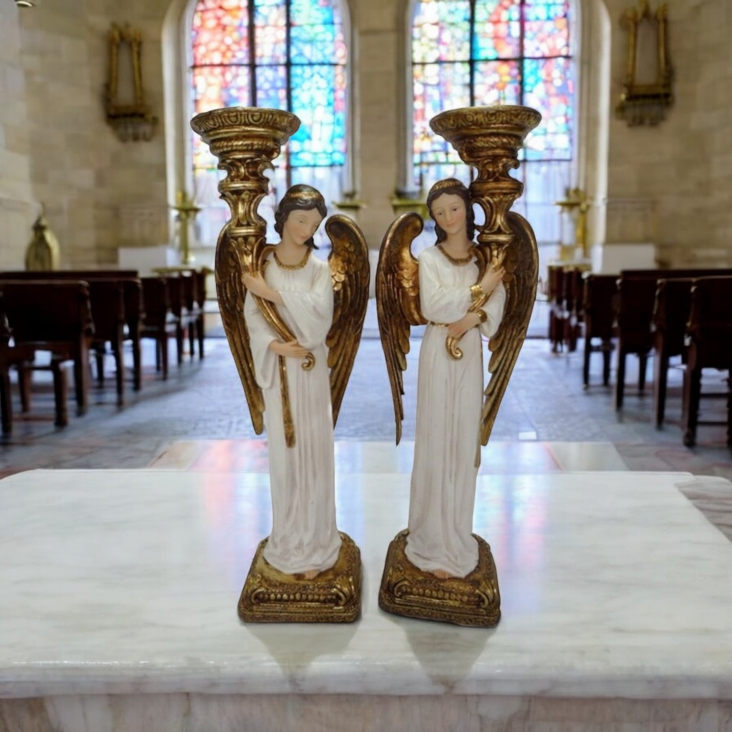 Angeles custodios (Par) 47 cms