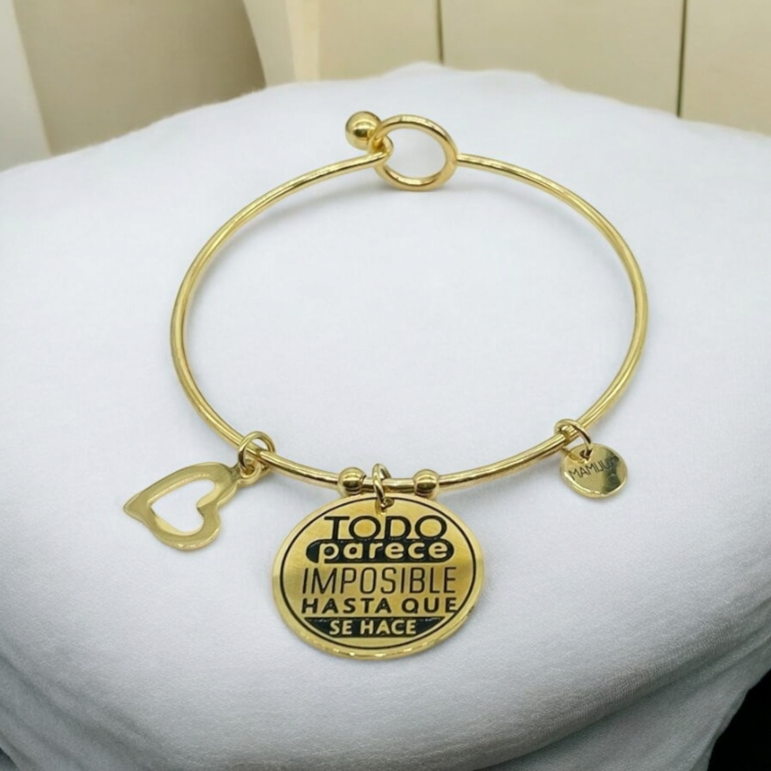 PULSERA DE ACERO CON LEYENDA