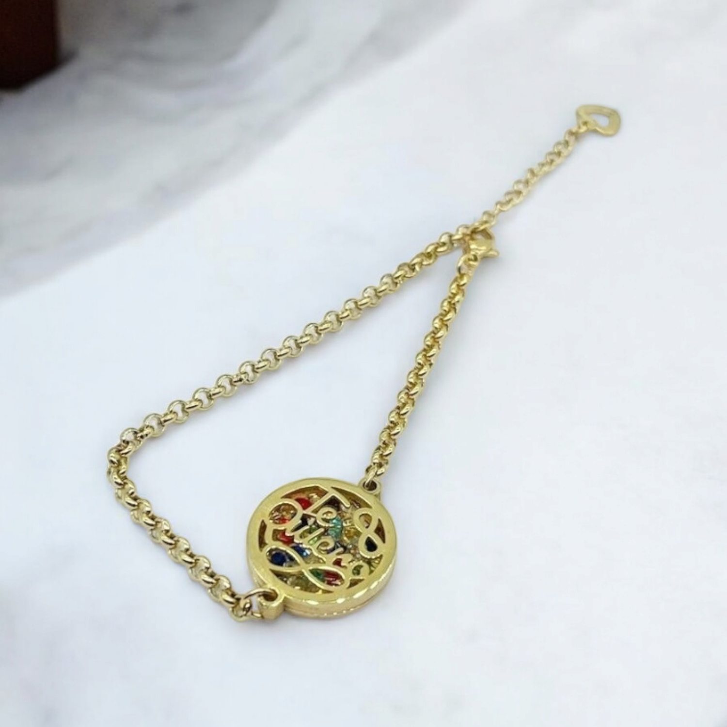 PULSERA DE ACERO TE QUIERO
