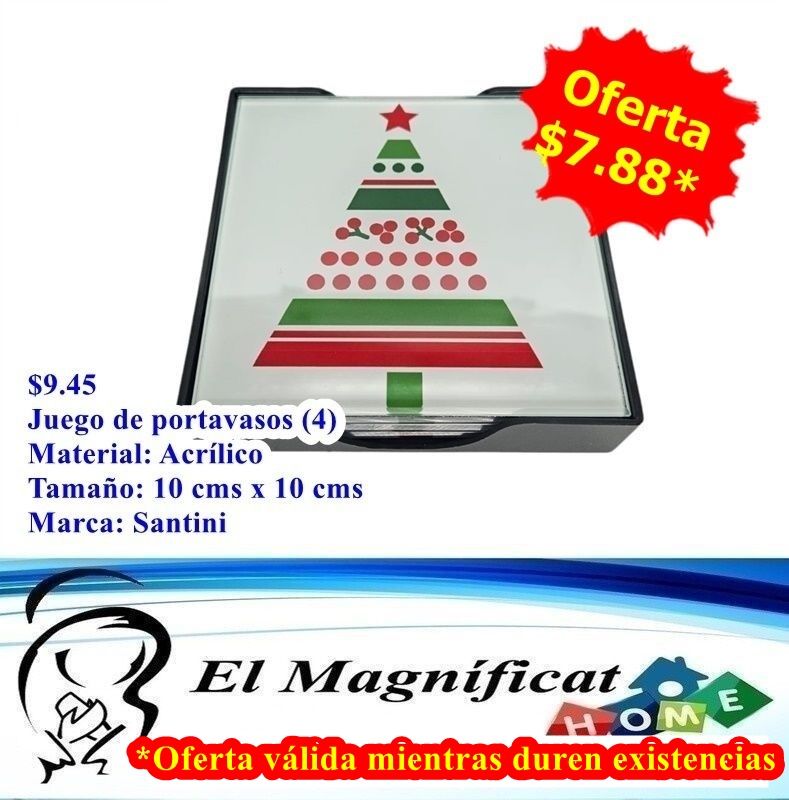 JUEGO DE PORTAVASOS 5 PIEZAS