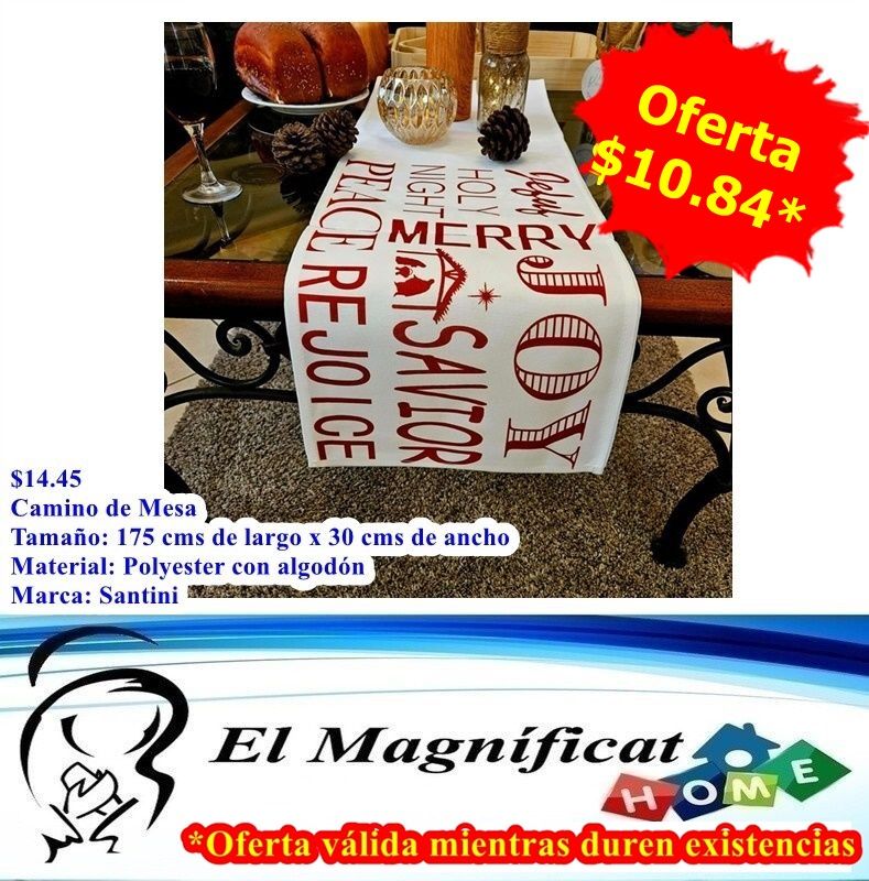 CAMINO DE MESA 1.75 MTS X 30 CMS DE ANCHO CDX