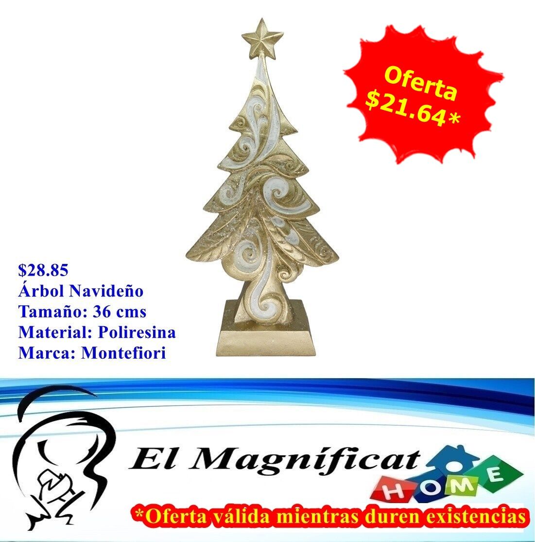 ARBOL NAVIDEÑO 36 CMS