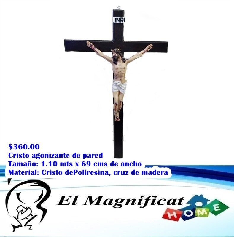 CRISTO AGONIZANTE MEDIANO 1.10 MTS X 69 CMS