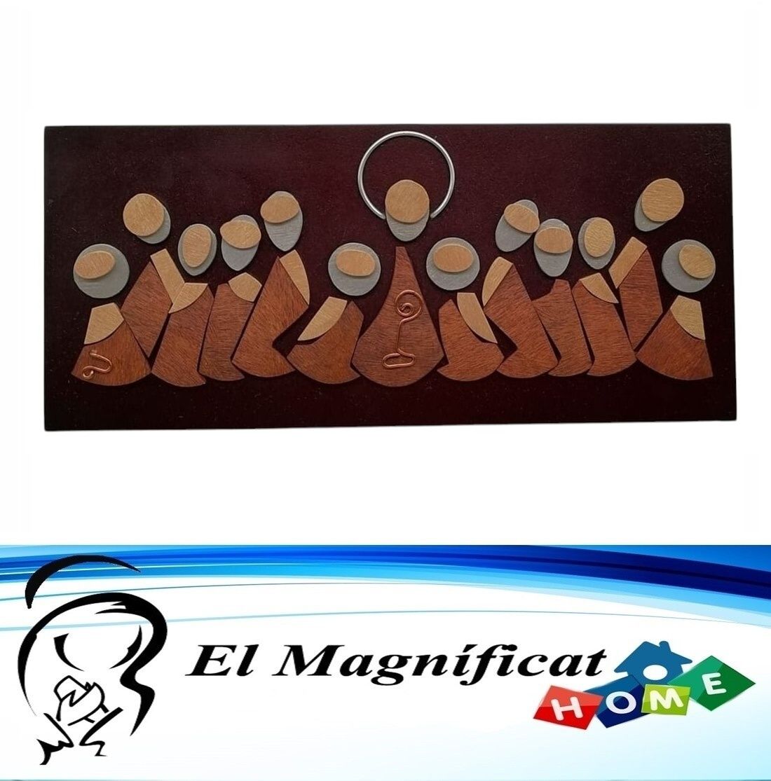 SANTA CENA PARA MESA DE MADERA Y MORRO