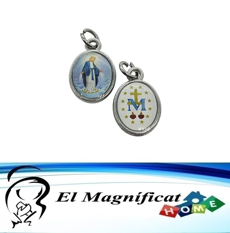 DIJE MINI MEDALLA MILAGROSA (1.5 CMS, ZINC)