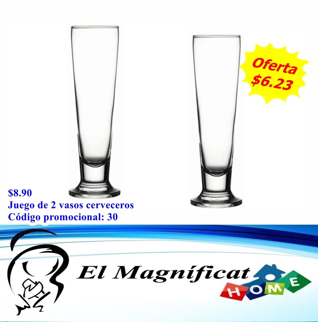 JUEGO DE 2 VASOS CERVECEROS 14 OZ