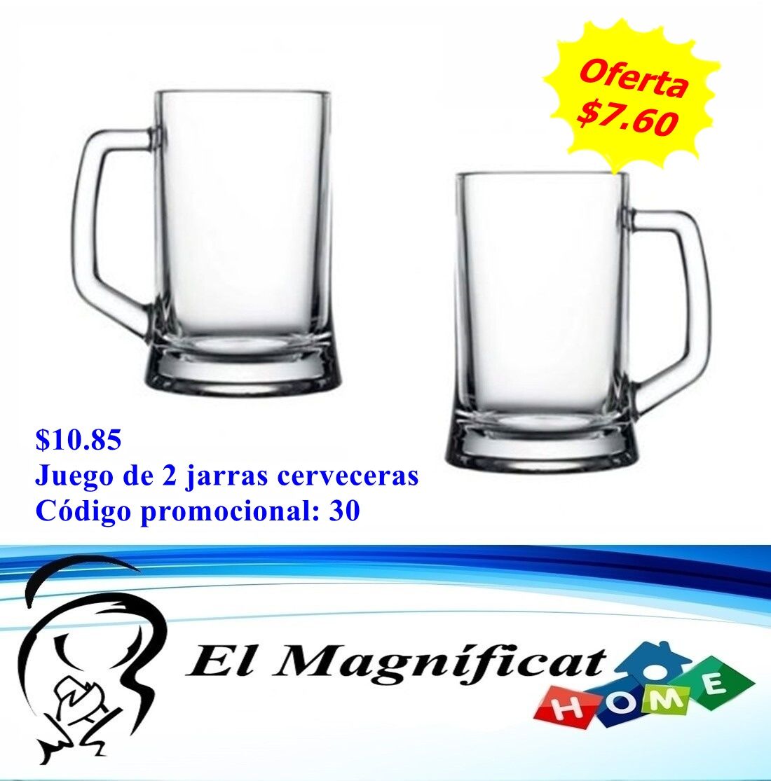 JUEGO DE 2 VASOS CERVECEROS