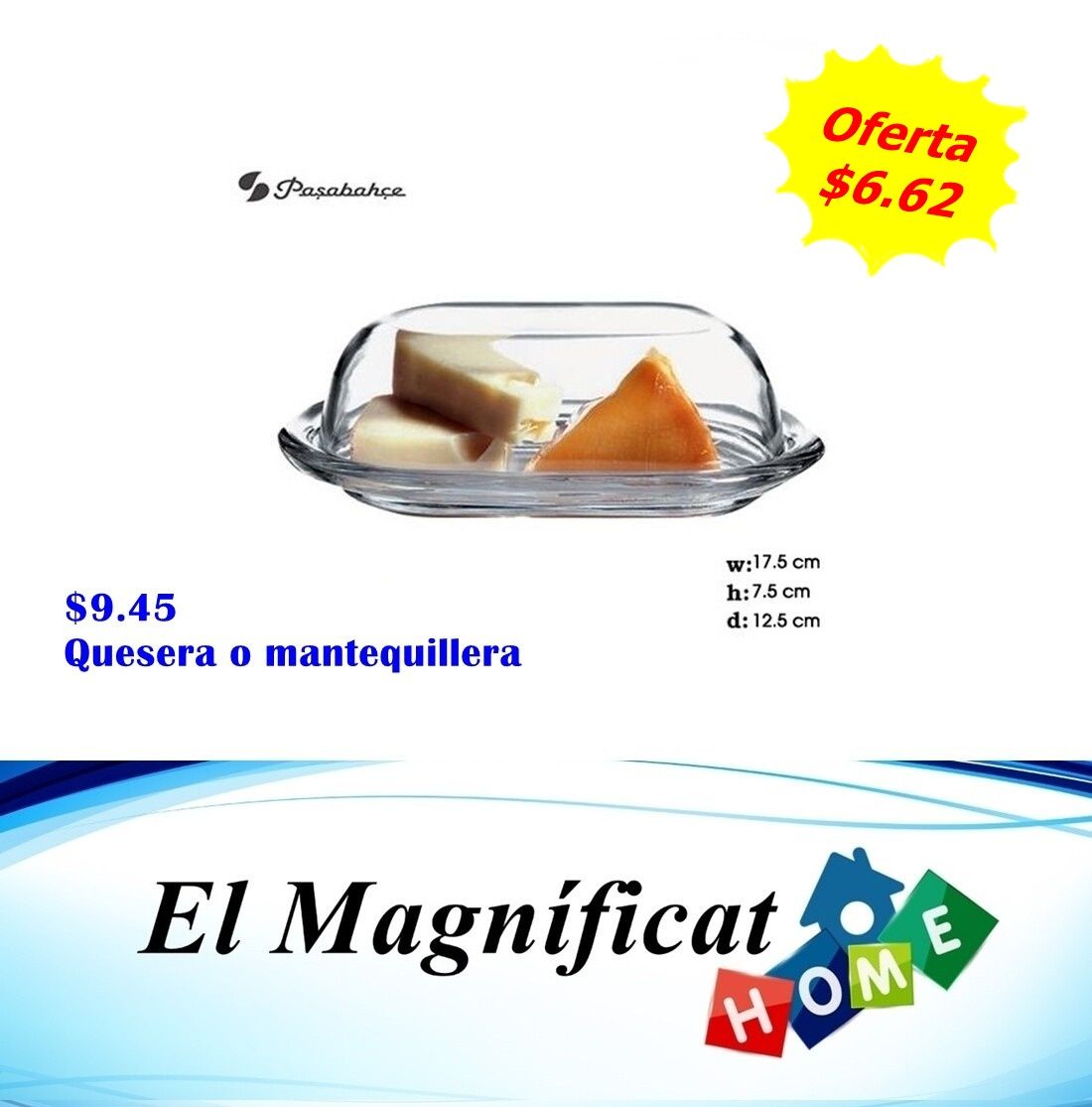MANTEQUILLERA/QUESERA CON TAPA