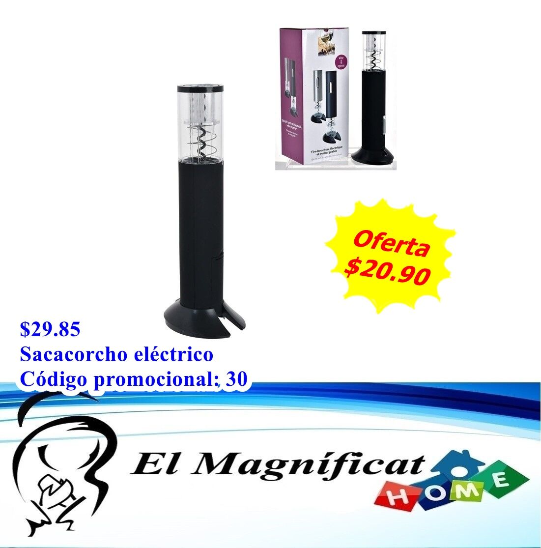 SACA CORCHO ELECTRICO