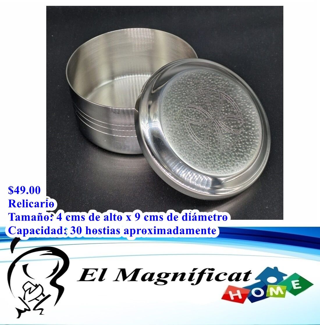 RELICARIO O TECA EN ACERO