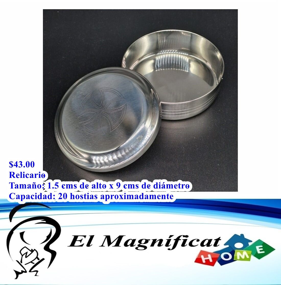 RELICARIO O TECA EN ACERO