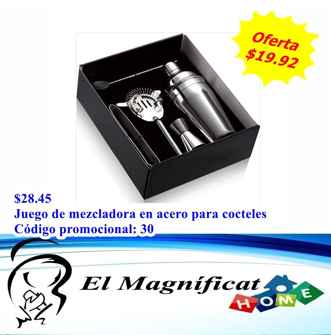 JUEGO DE MEZCLADOR PARA LICOR