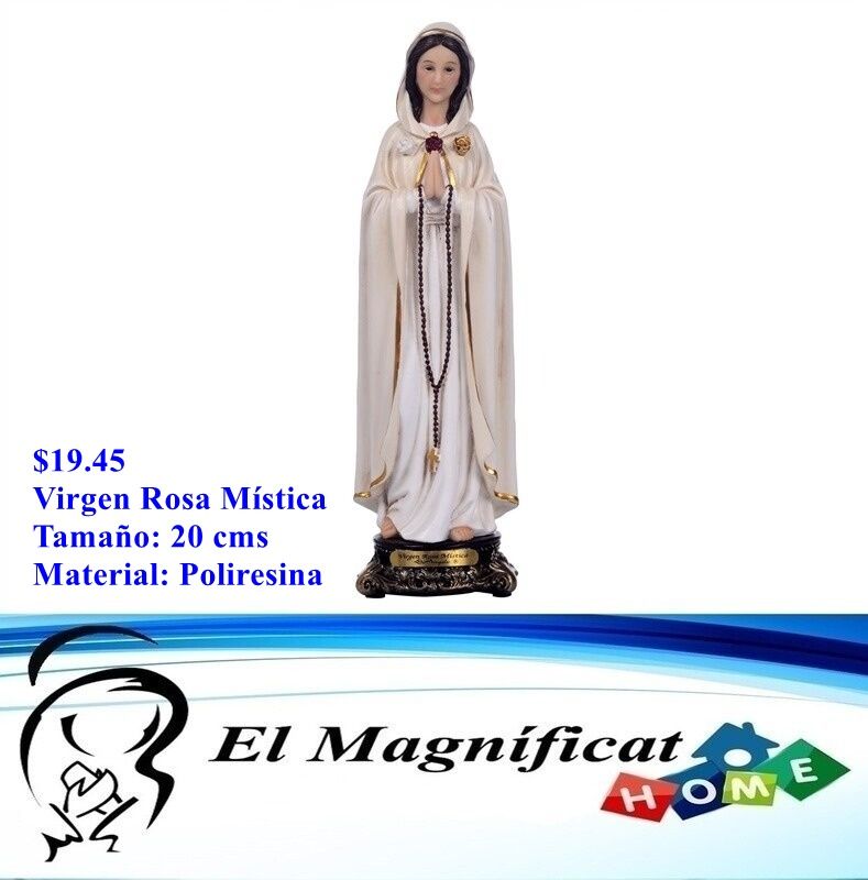VIRGEN ROSA MISTICA 20 CMS