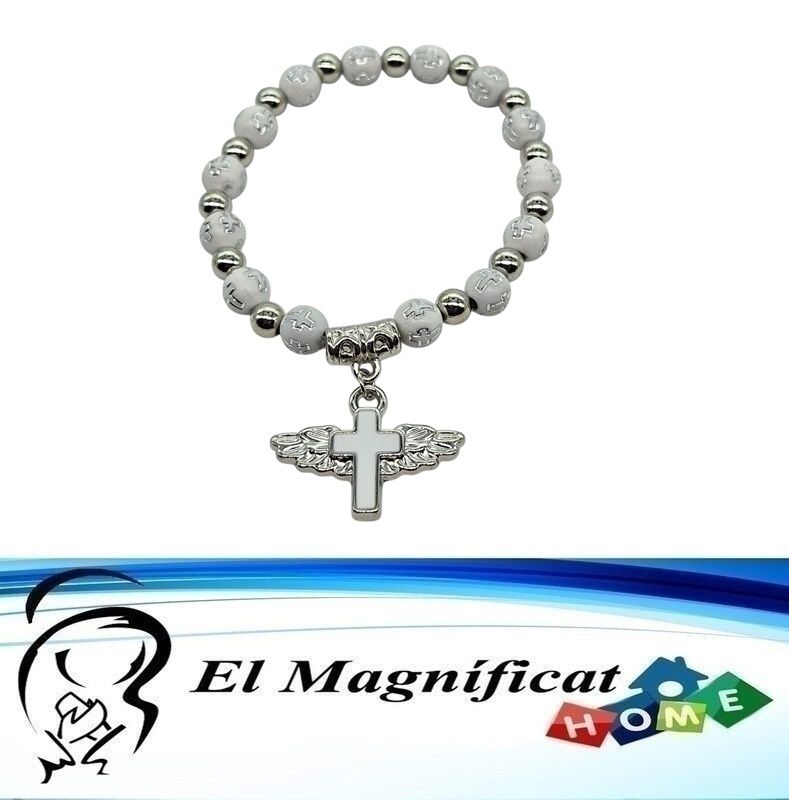 PULSERA CON CRUZ Y ALAS