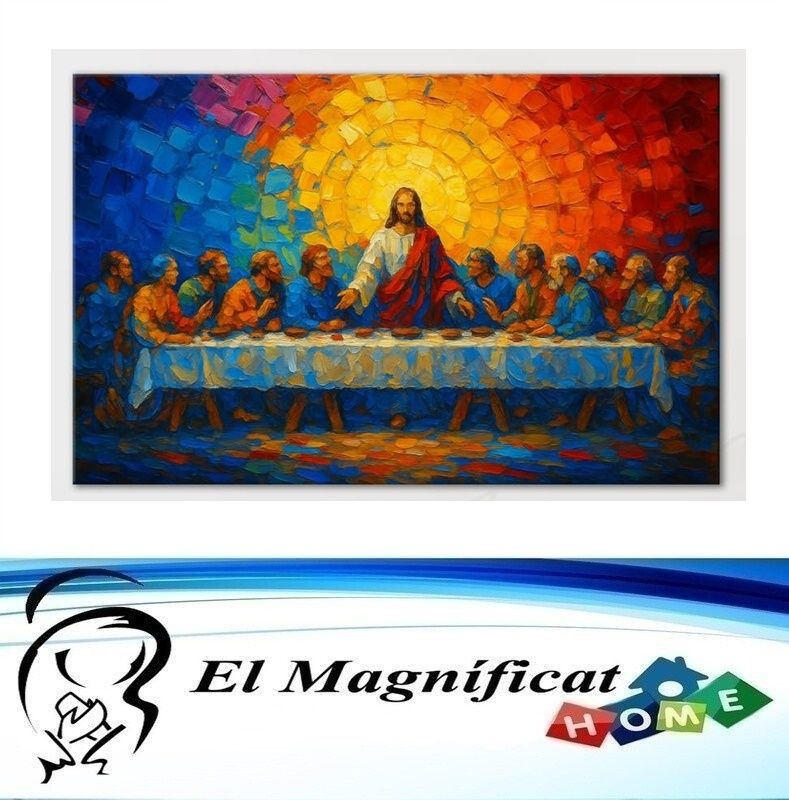 CUADRO SANTA CENA MOSAICO 70 X 40 CMS